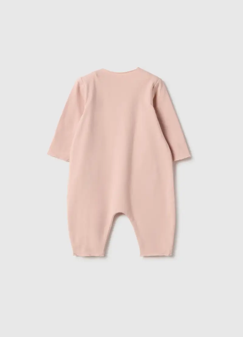 Tutina Rosa Da Neonata In Cotone Elasticizzato Vestibilità Perfetta, Rosa miniatura 2