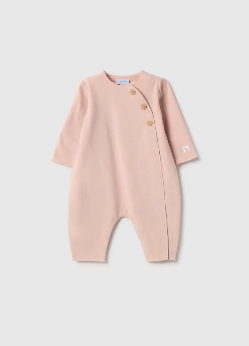 Tutina Rosa Da Neonata In Cotone Elasticizzato Vestibilità Perfetta, Rosa