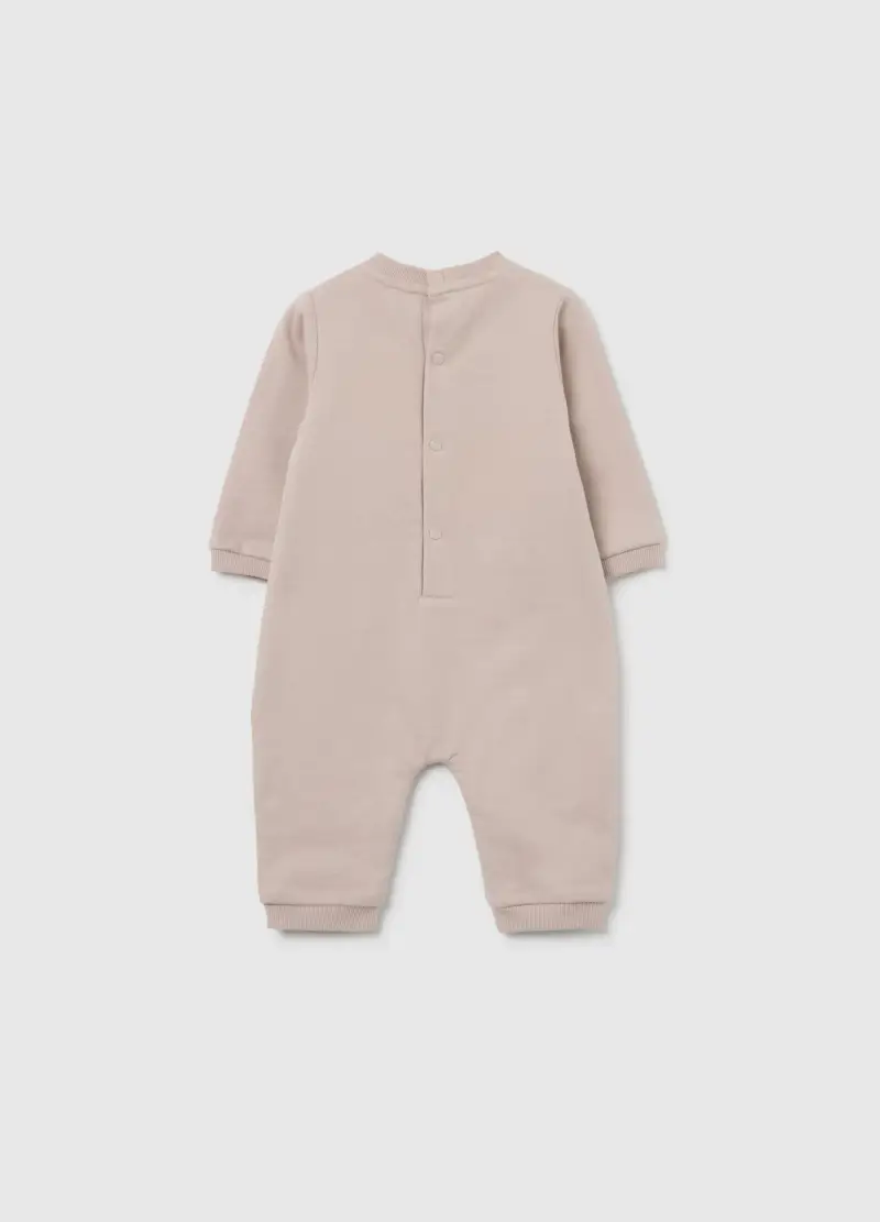 Tutina Rosa Lunga In Cotone, Unisex, Rosa miniatura 2