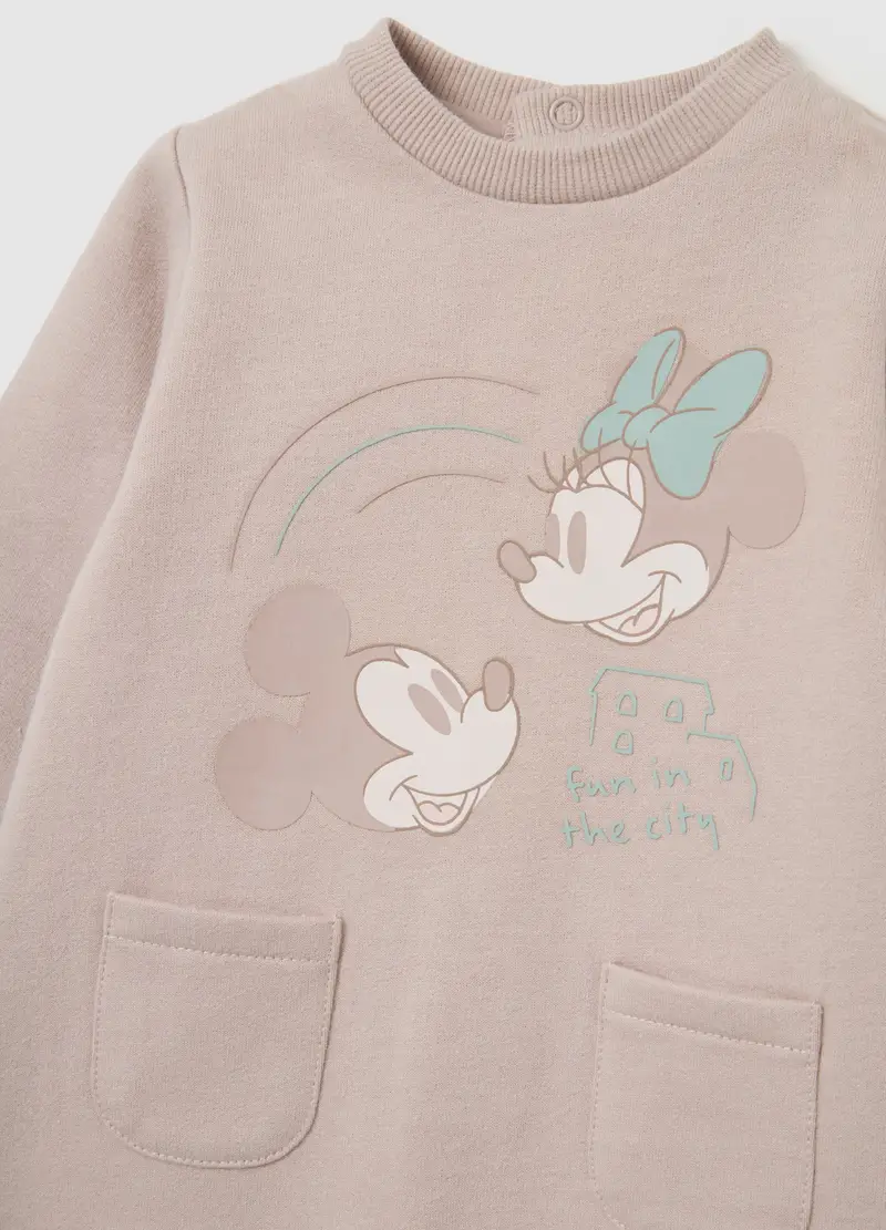 Tutina Rosa Lunga In Cotone, Unisex, Rosa miniatura 3