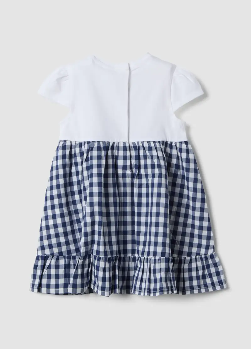 Vestito Wide In Cotone Elasticizzato Multicolor Da Bimba Con Minnie, Bambina, Multicolor miniatura 2