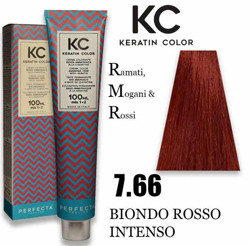 Kc keratin cream color 100 ml 7.66