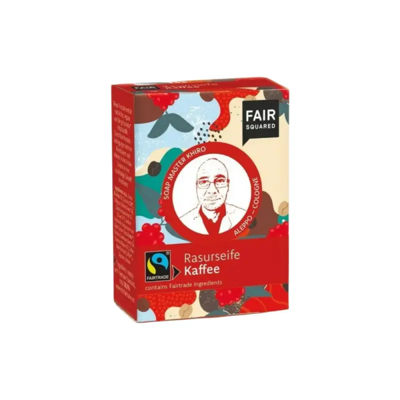 Fairtrade Sapone da barba al caffè Edizione Anniversario 80 g