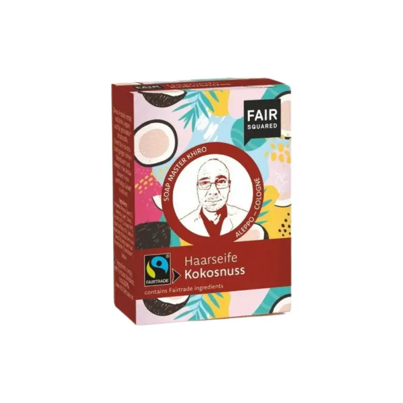 Fairtrade Sapone per capelli al cocco Edizione Anniversario 80 g