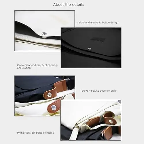 Xinchangda Borsa a tracolla Nero 2732144 miniatura 2