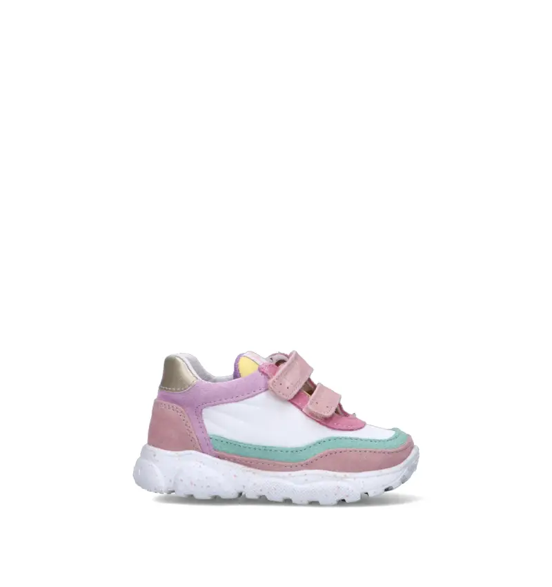 Sneaker bimba bianca/rosa Vario