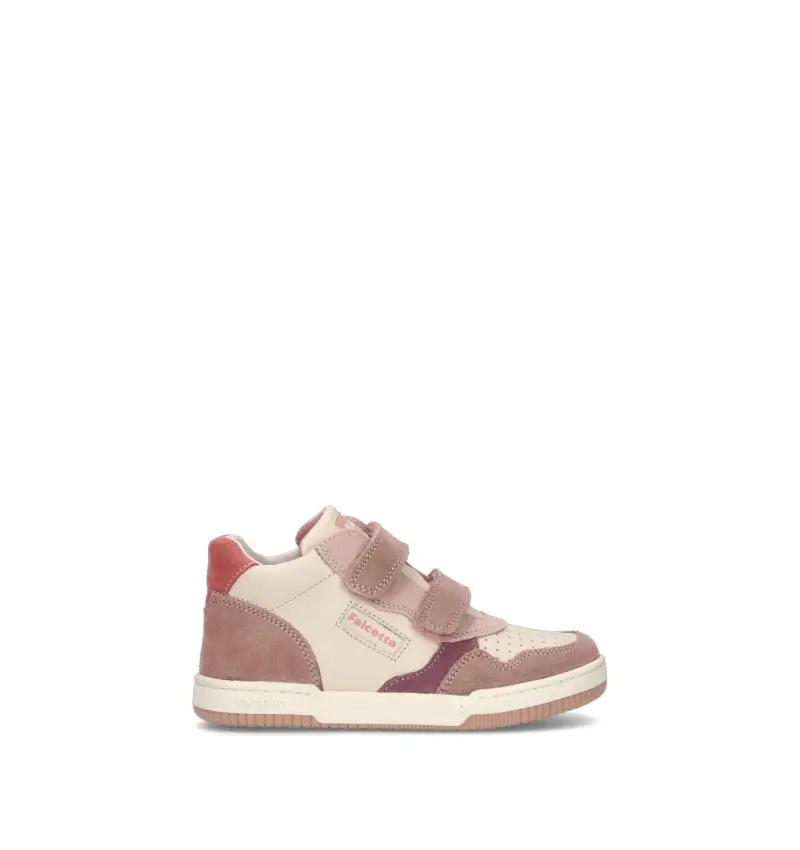 Sneaker bimba rosa in pelle Vario
