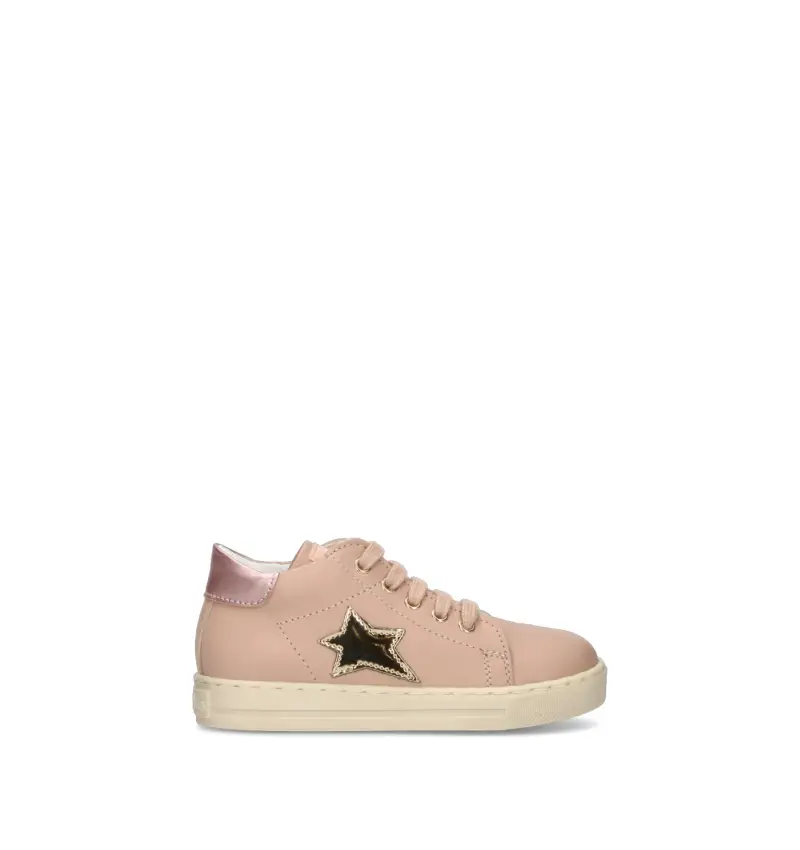 Sneaker bimba rosa in pelle Vario