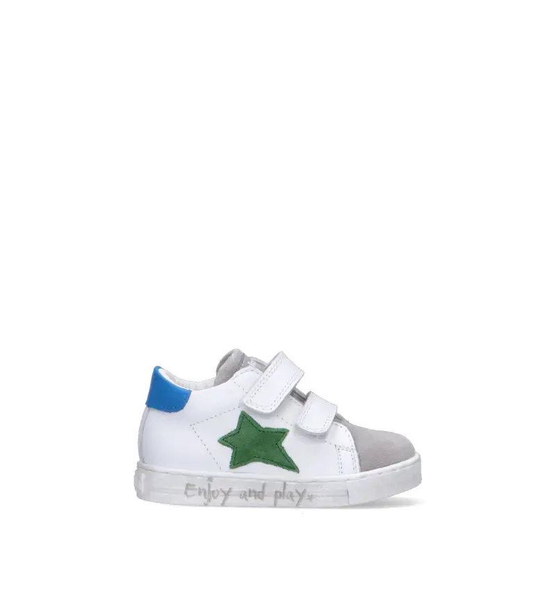 Sneaker bimbo bianca in pelle Vario