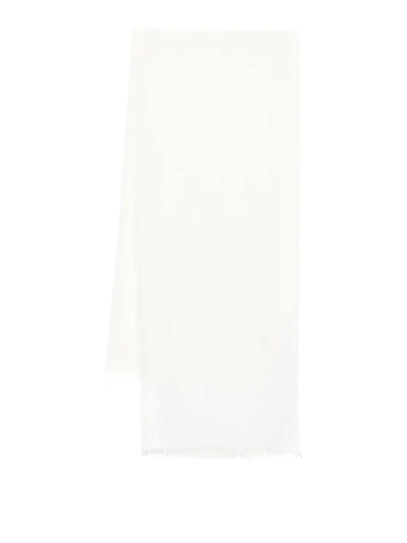Dianetta Cashmere e Silk Blend Stole Bianco
