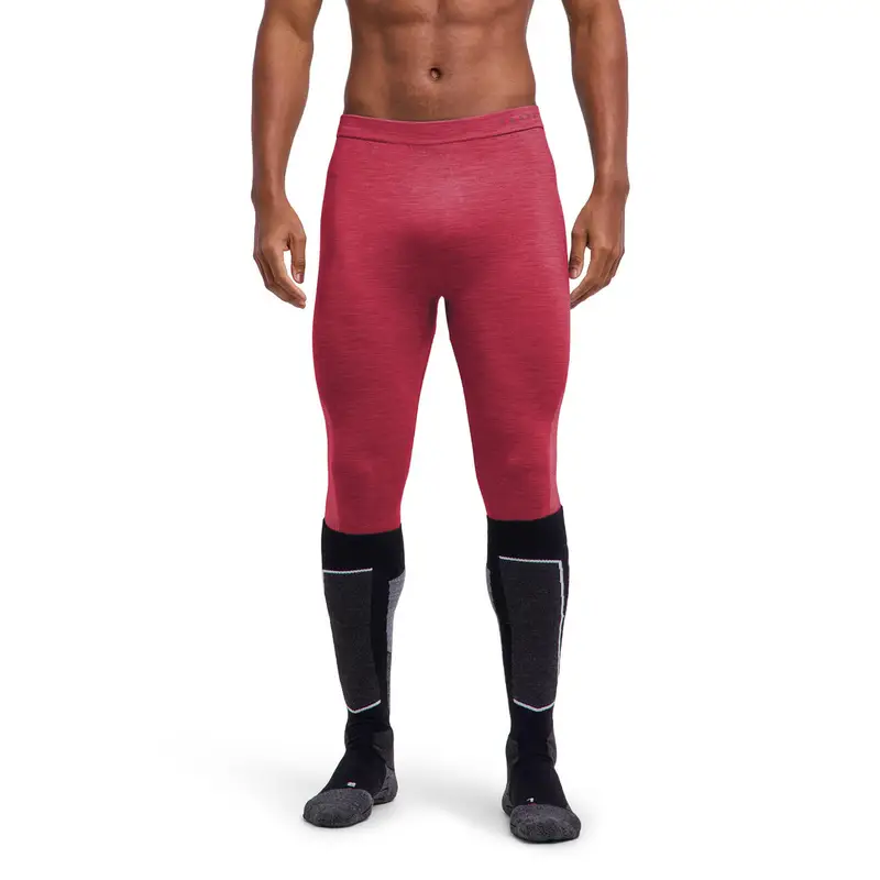 3/4 Uomo Tights Wool-Tech Light Rosso