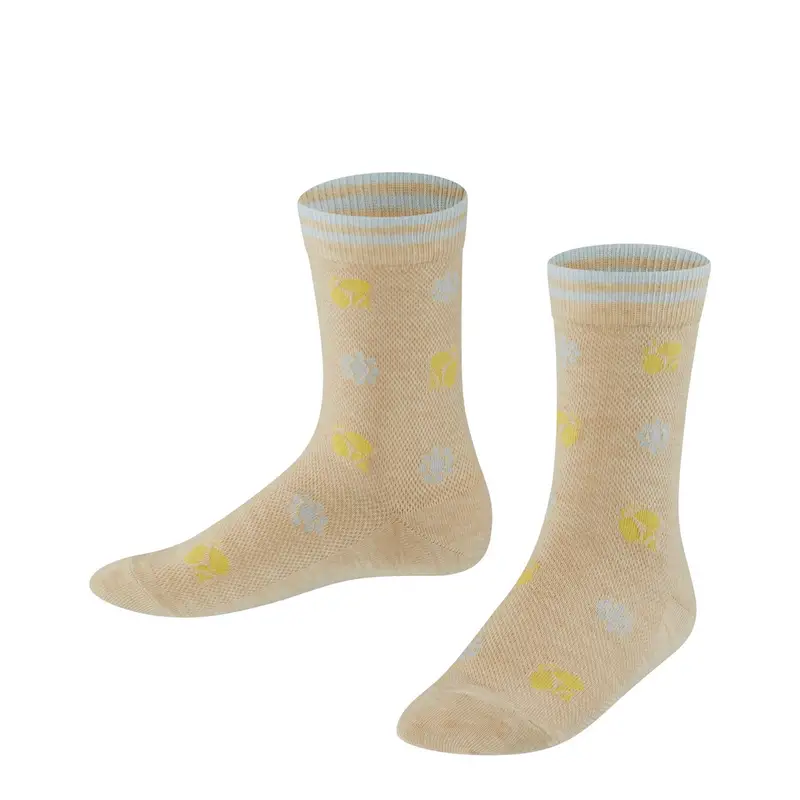 Bees and Flowers Bambino Calzini Beige