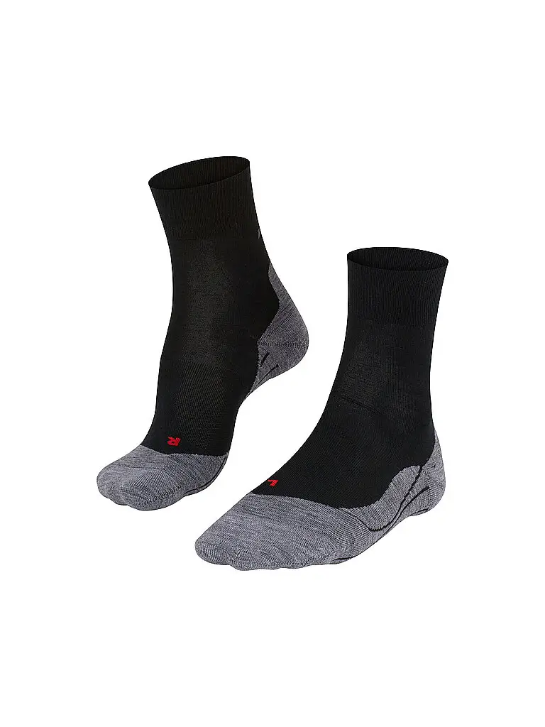 Calze da running da donna RU 4 Wool nero | 35/36
