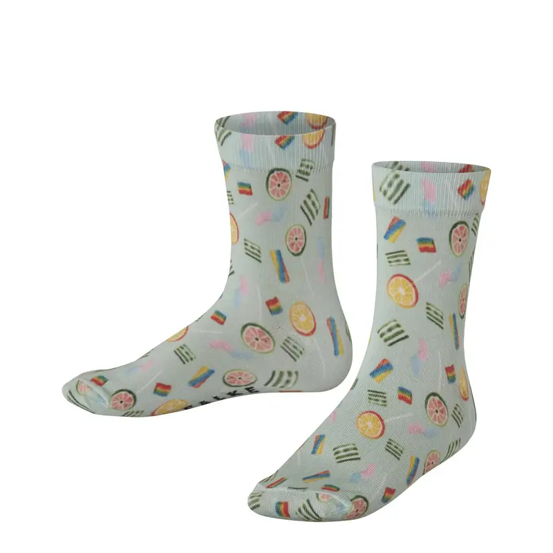 Colouful Sweets Print Bambino Calze Verde