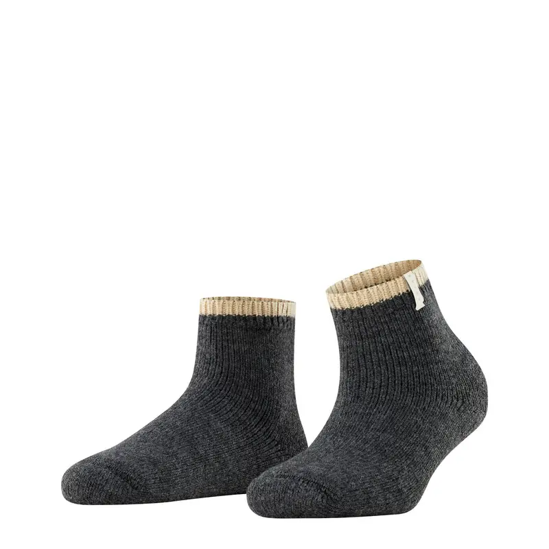 Cosy Plush Donna Calzini corti Grigio
