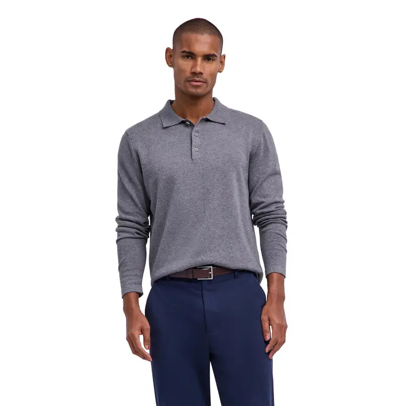 FALKE Polo Uomo Grigio 4237004