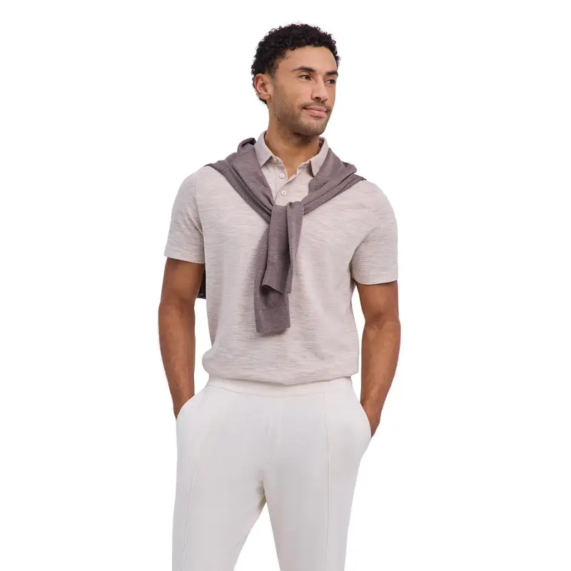 Cotton Linen Uomo Polo shirt Multicolore