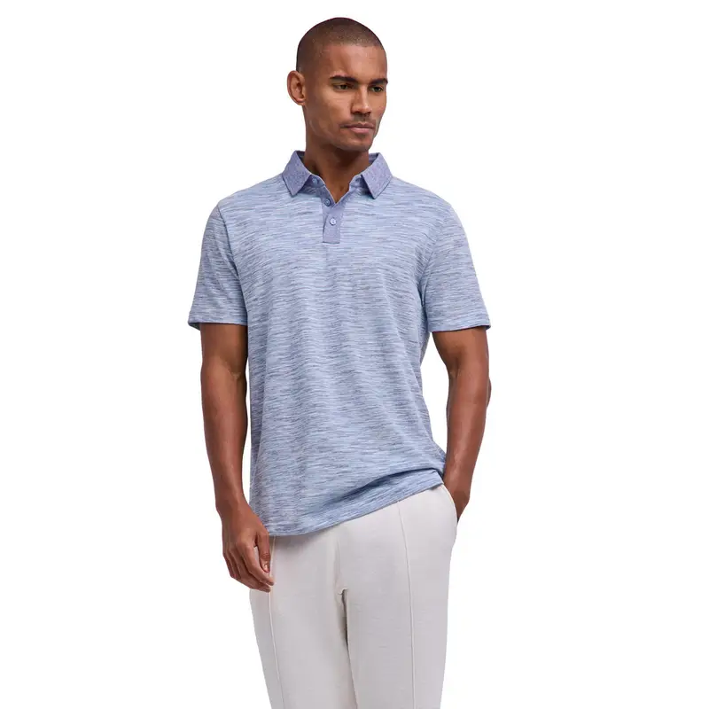 Cotton Linen Uomo Polo shirt Multicolore