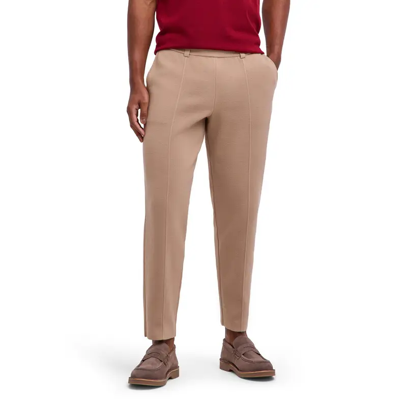 Cotton Milano Knit Uomo Pantaloni Marrone