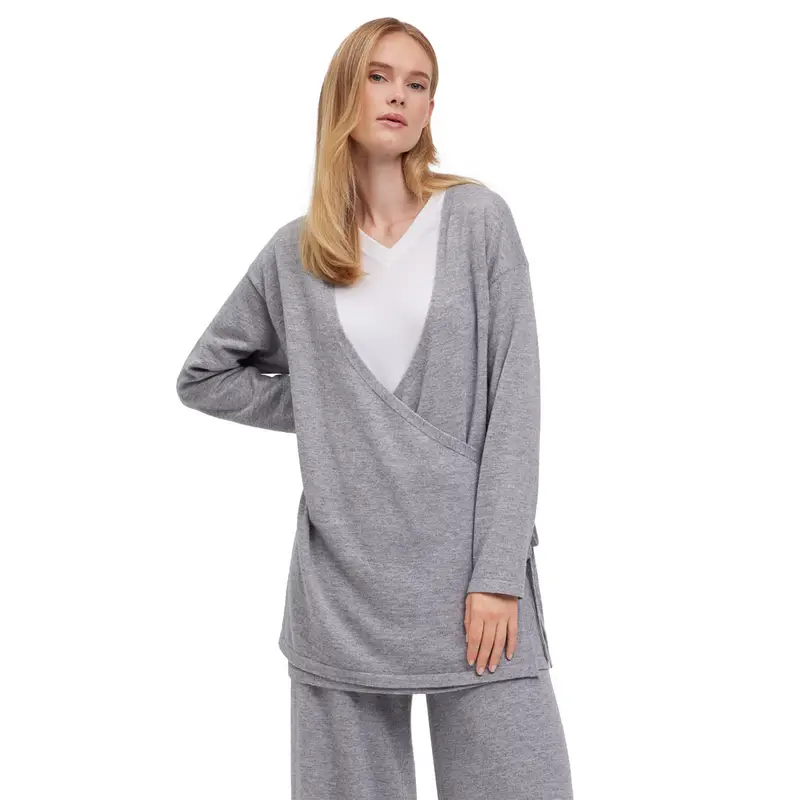 FALKE Cardigan Donna Grigio 4237224