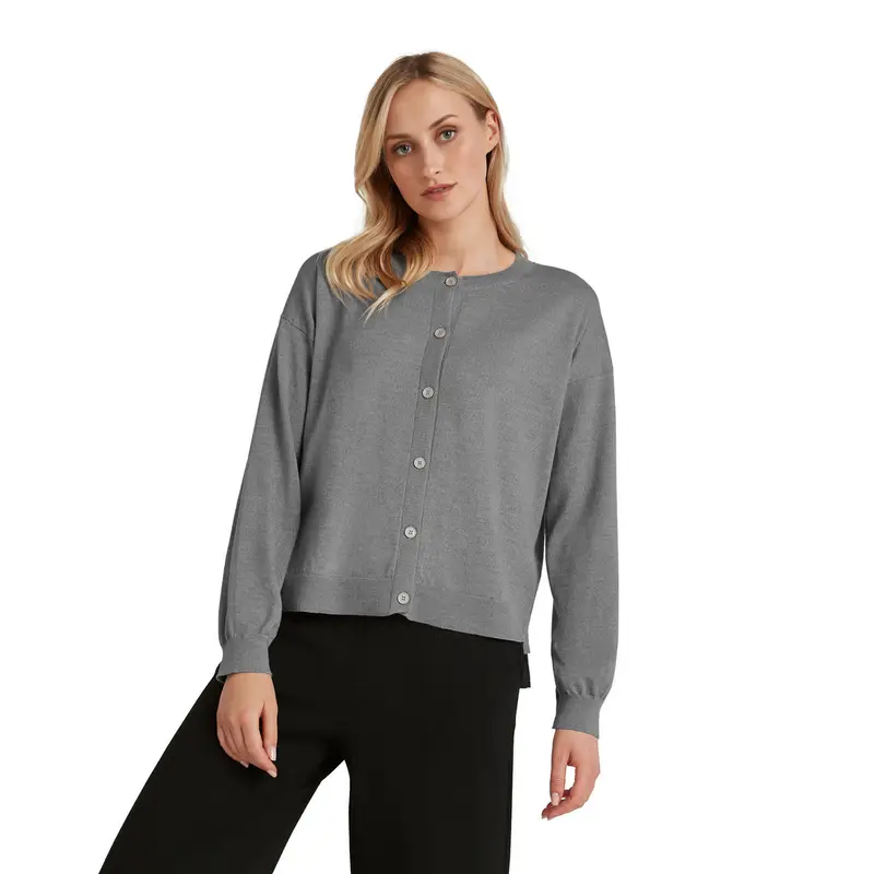 Donna Cardigan Grigio