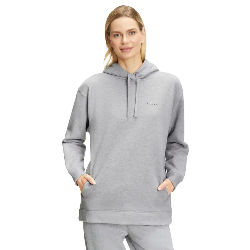 Donna Felpa con cappuccio Grigio