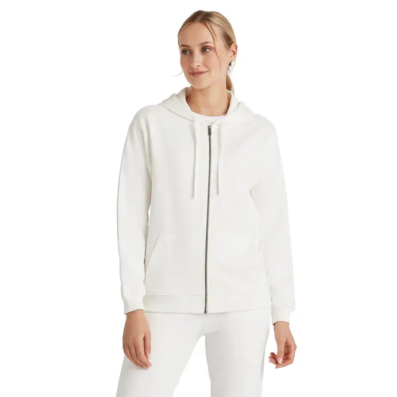 Donna Giacca con zip Bianco