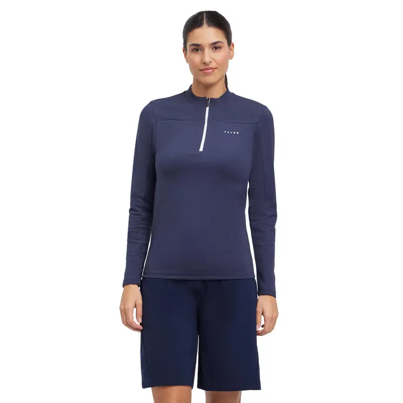 Donna Golf Pullover Blu