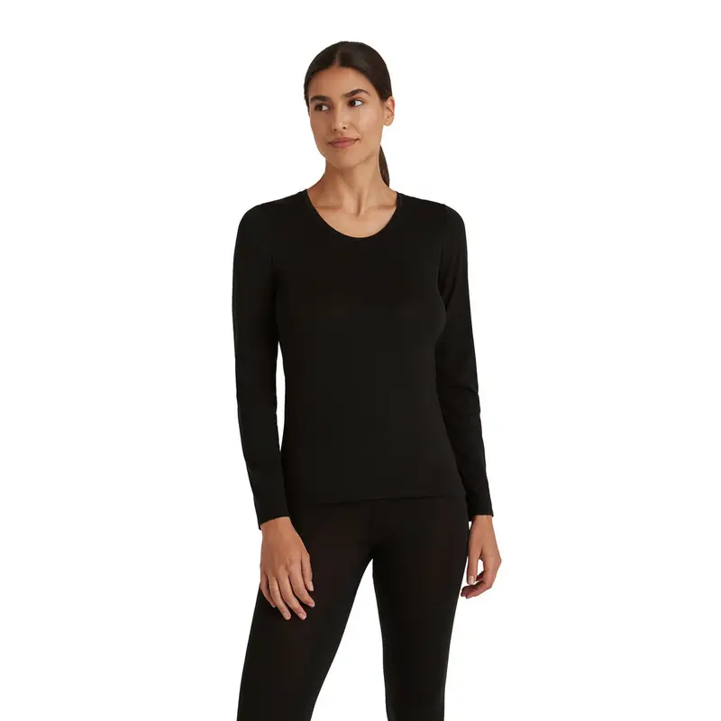 Donna Maglia a manica lunga Daily ClimaWool Nero
