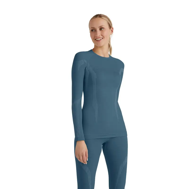 Donna Maglia a manica lunga Wool-Tech Blu