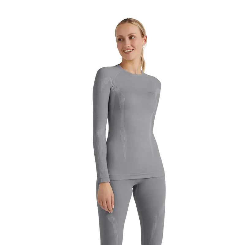 Donna Maglia a manica lunga Wool-Tech Grigio