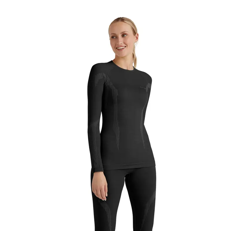 Donna Maglia a manica lunga Wool-Tech Nero