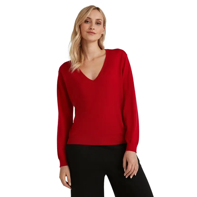 Donna Pullover Rosso