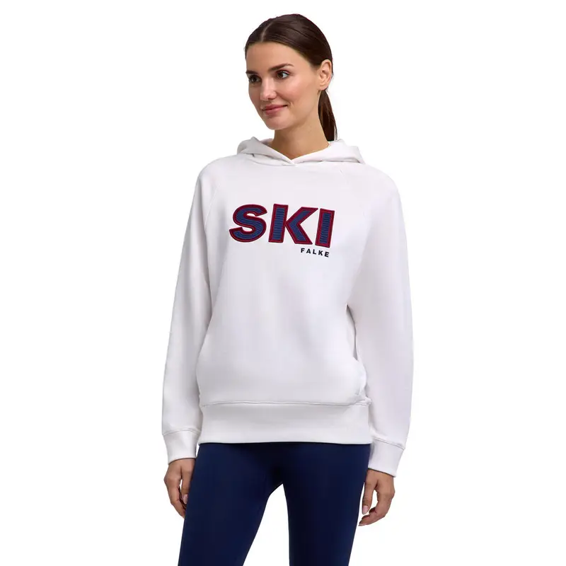 Donna Skiing Felpa con cappuccio Bianco