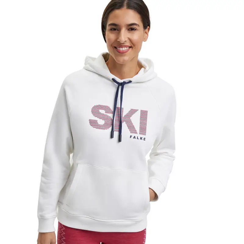 Donna Skiing Felpa con cappuccio Bianco