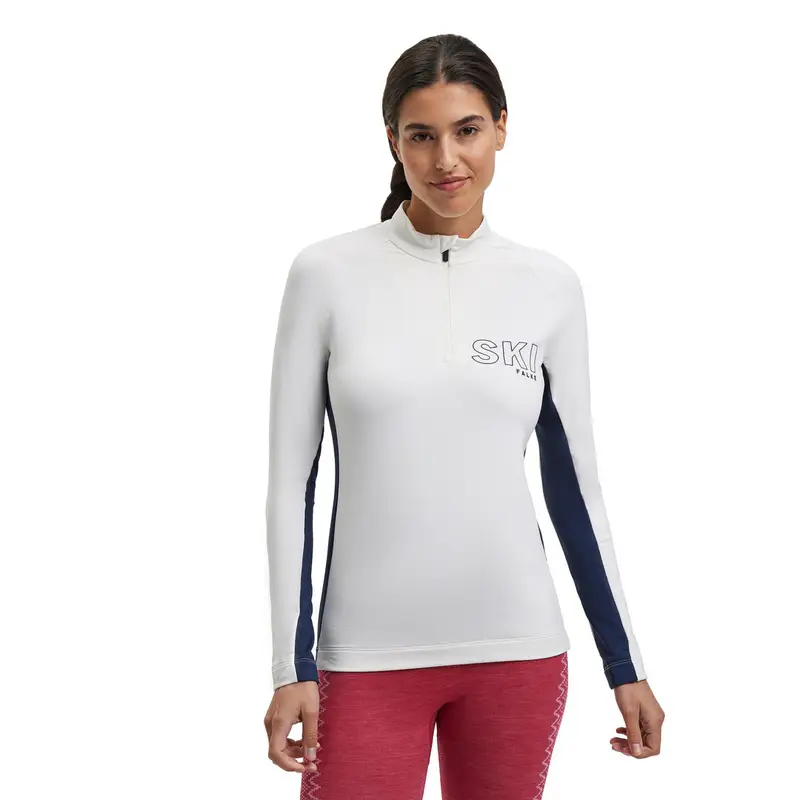 Donna Skiing Maglia a manica lunga Bianco
