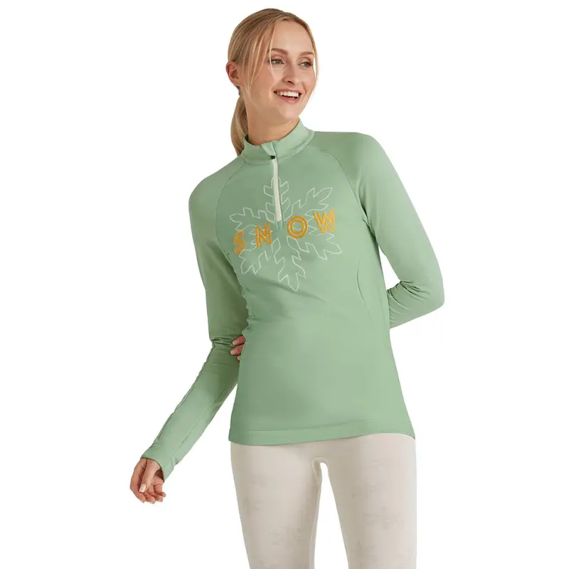 Donna Skiing Maglia a manica lunga Verde