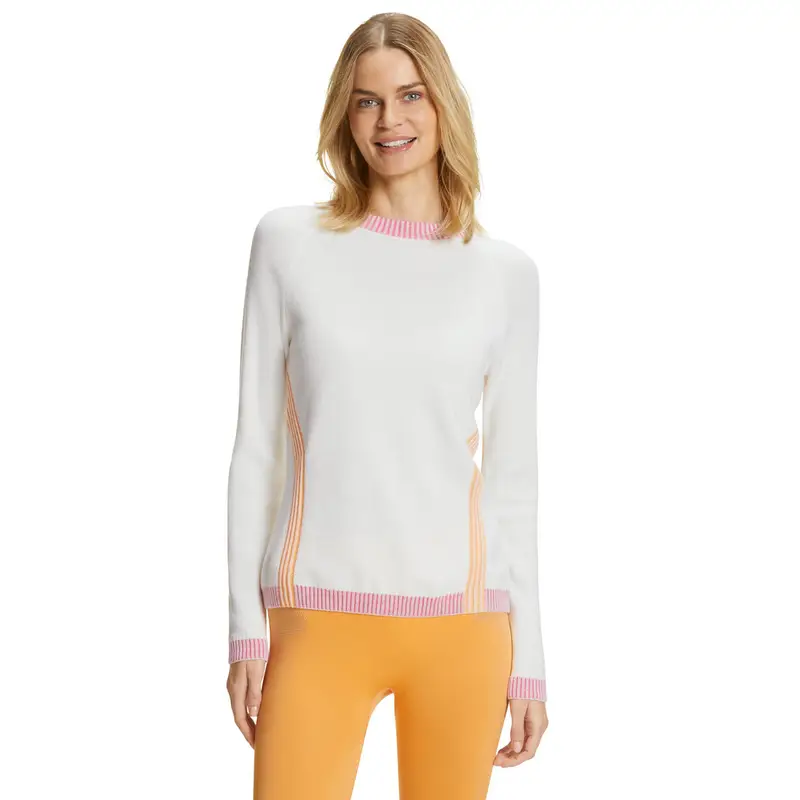 Donna Skiing Pullover Bianco