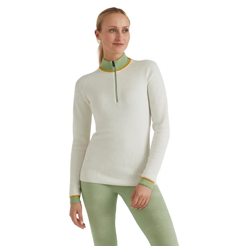 Donna Skiing Pullover Bianco