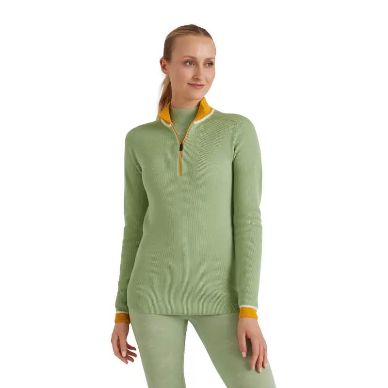 Donna Skiing Pullover Verde
