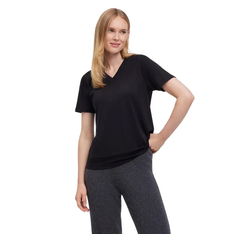 FALKE T-shirt Donna Nero 2419042