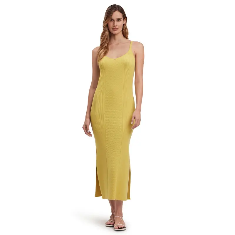 Donna Vestito Giallo