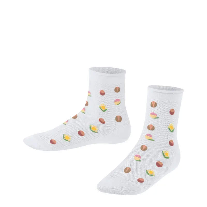 Dotted Flower Bambino Calzini corti Bianco
