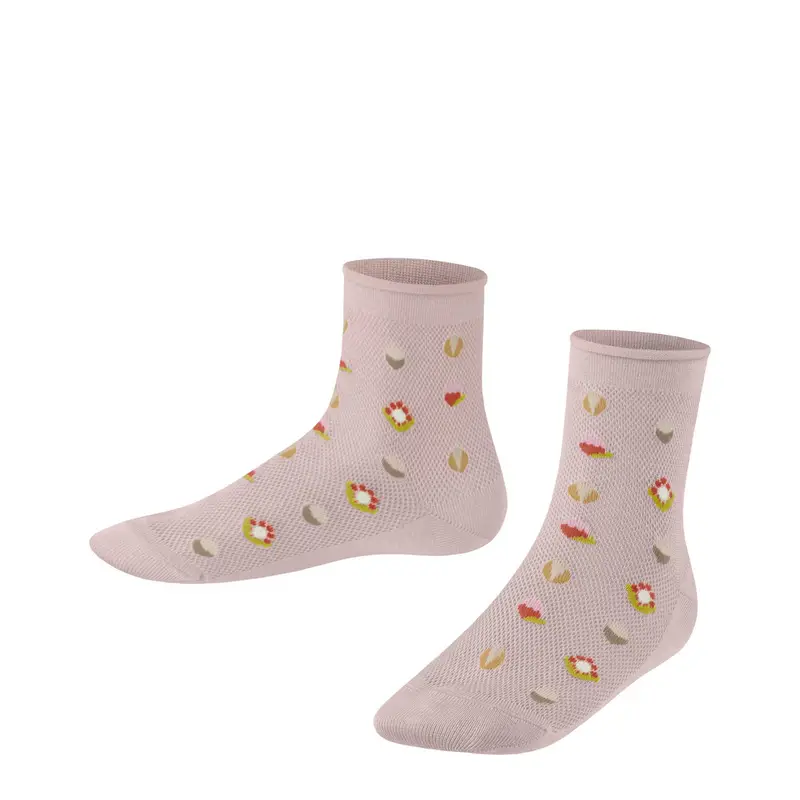Dotted Flower Bambino Calzini corti Rosa