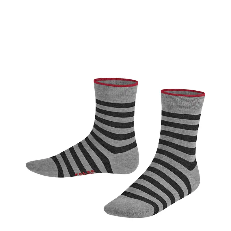 Double Stripe Bambino Calzini Grigio