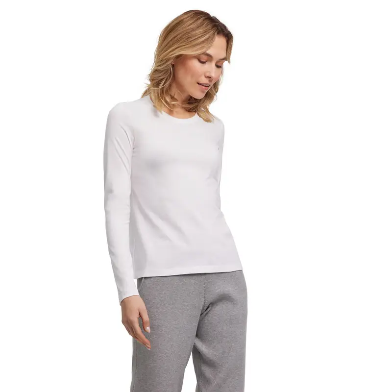 Essential Donna Maglia a manica lunga Bianco