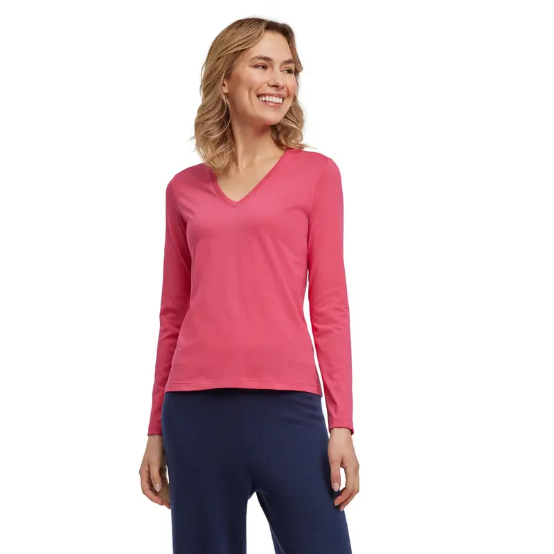 Essential Donna Maglia a manica lunga Viola