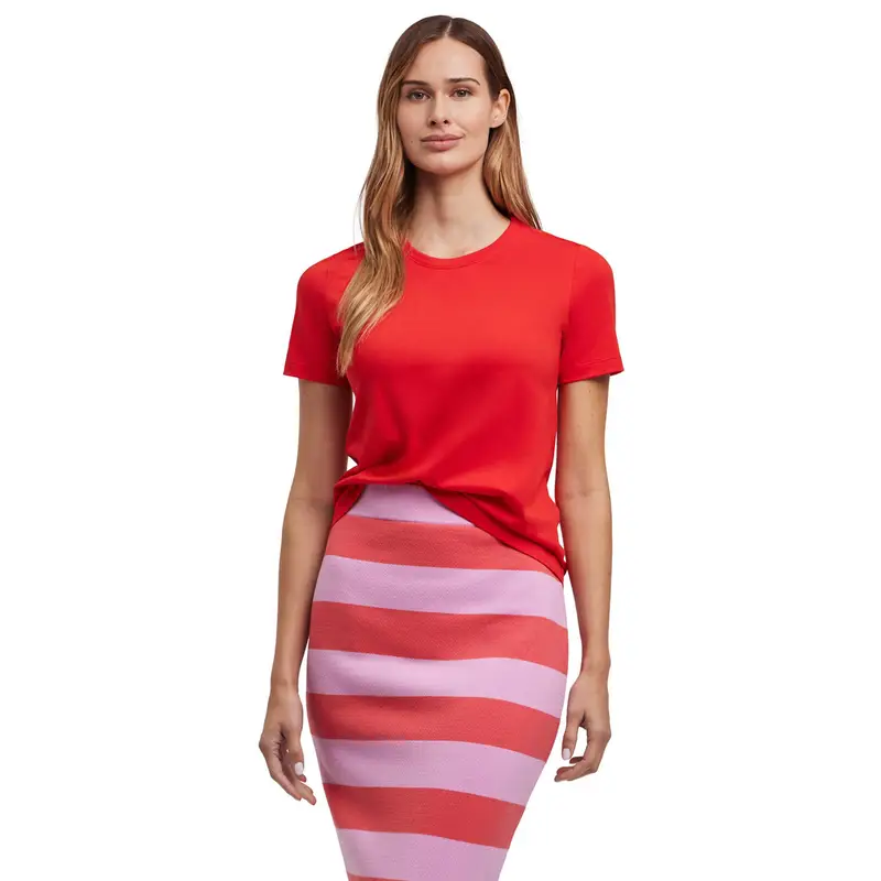 Essential Donna T-Shirt Rosso