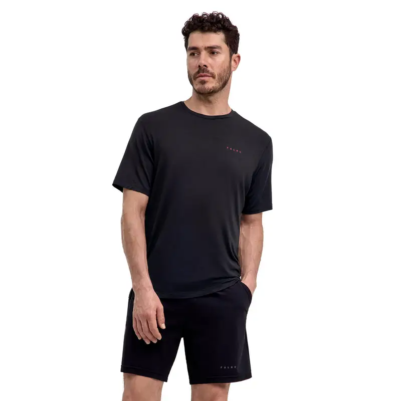 FALKE T-shirt Uomo Nero 3400434