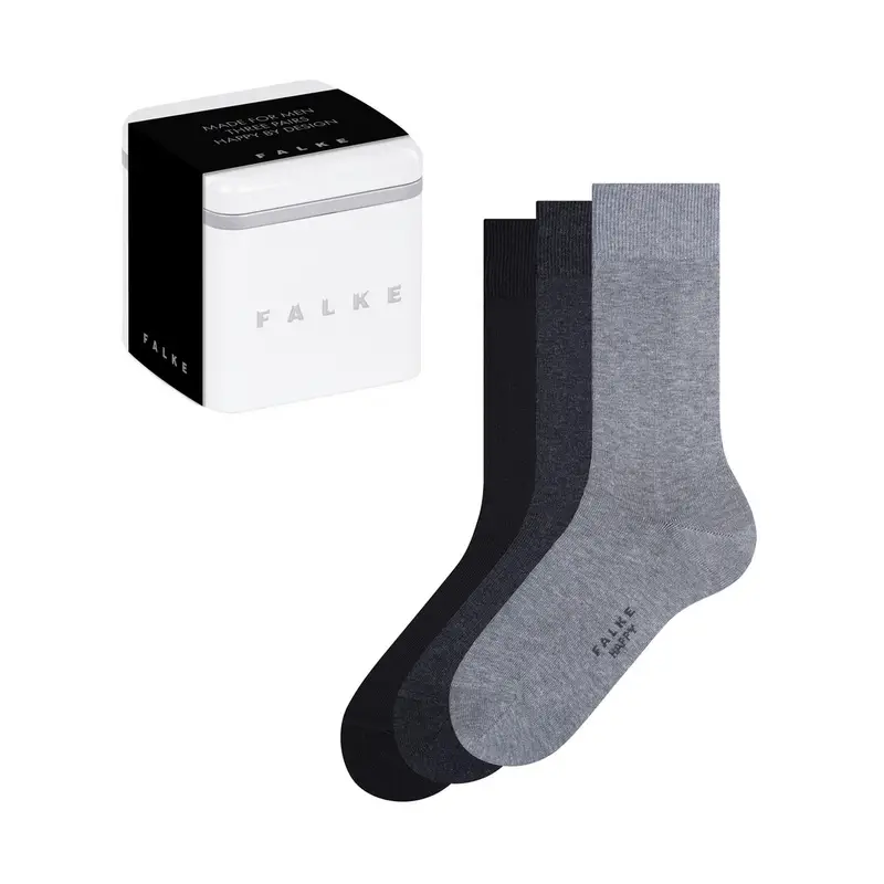 Happy Box 3-Pack Uomo Calze Multicolore